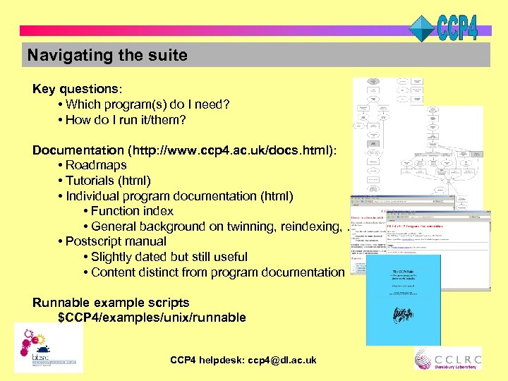 Navigating the suite Key questions: • Which program(s) do I need? • How do