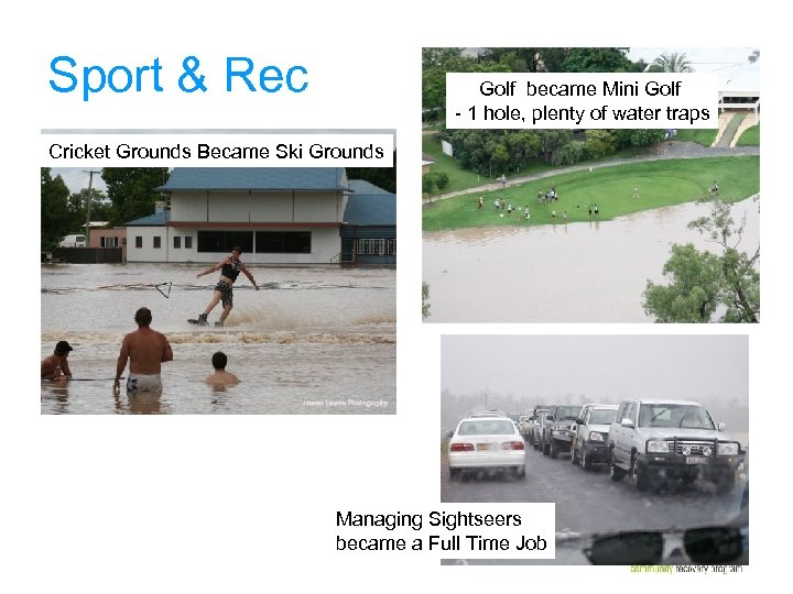 Sport & Rec Golf became Mini Golf - 1 hole, plenty of water traps