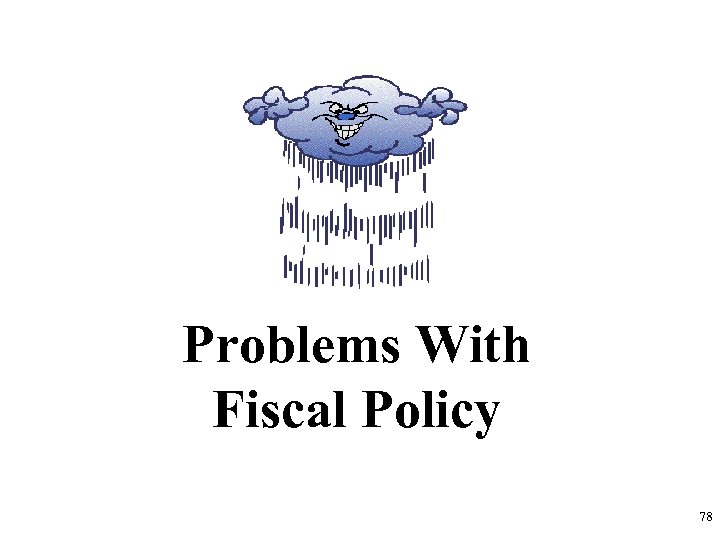 Problems With Fiscal Policy 78 