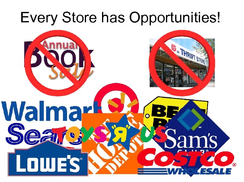 Every Store has Opportunities! 