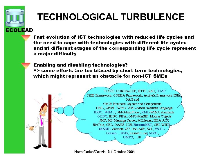 TECHNOLOGICAL TURBULENCE ECOLEAD Fast evolution of ICT technologies with reduced life cycles and the