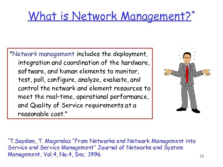 What is Network Management? * 