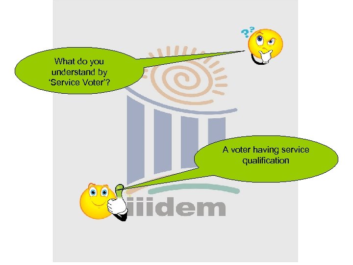 What do you understand by ‘Service Voter’? A voter having service qualification 