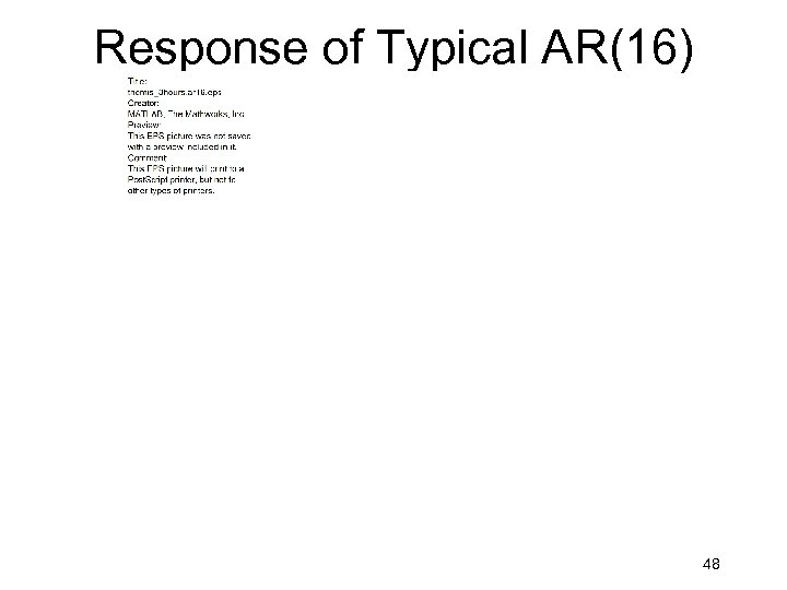 Response of Typical AR(16) 48 