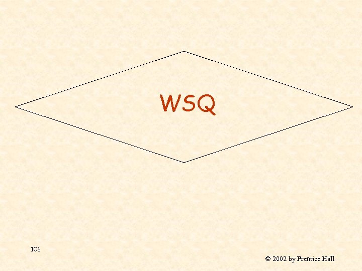 WSQ 106 © 2002 by Prentice Hall 