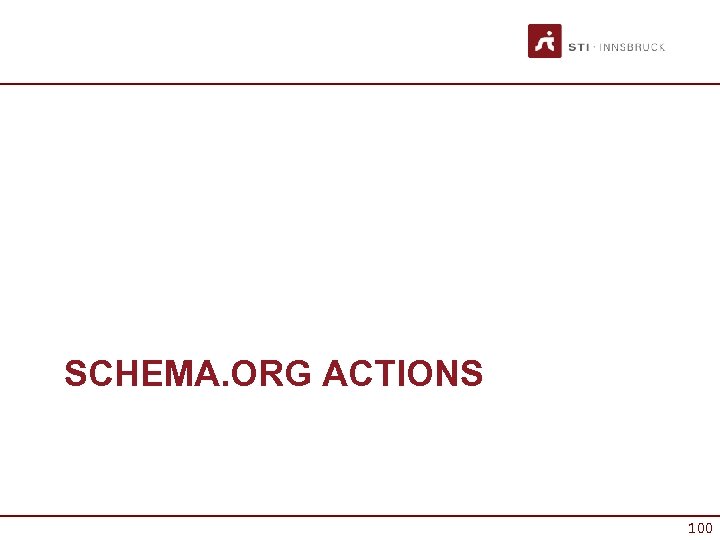 SCHEMA. ORG ACTIONS 100 