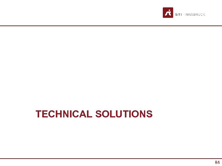 TECHNICAL SOLUTIONS 84 84 