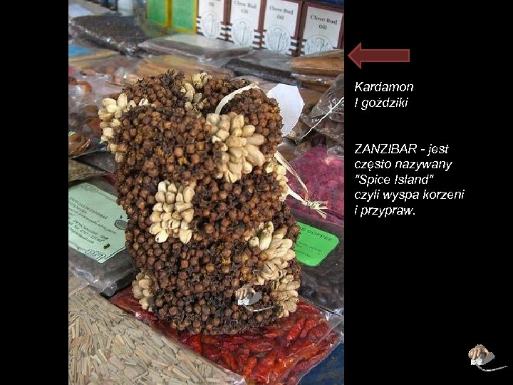 Kardamon I goździki ZANZIBAR - jest często nazywany "Spice Island" czyli wyspa korzeni i