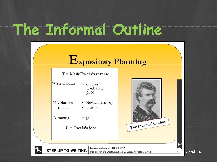 The Informal Outline The Basic Outline 