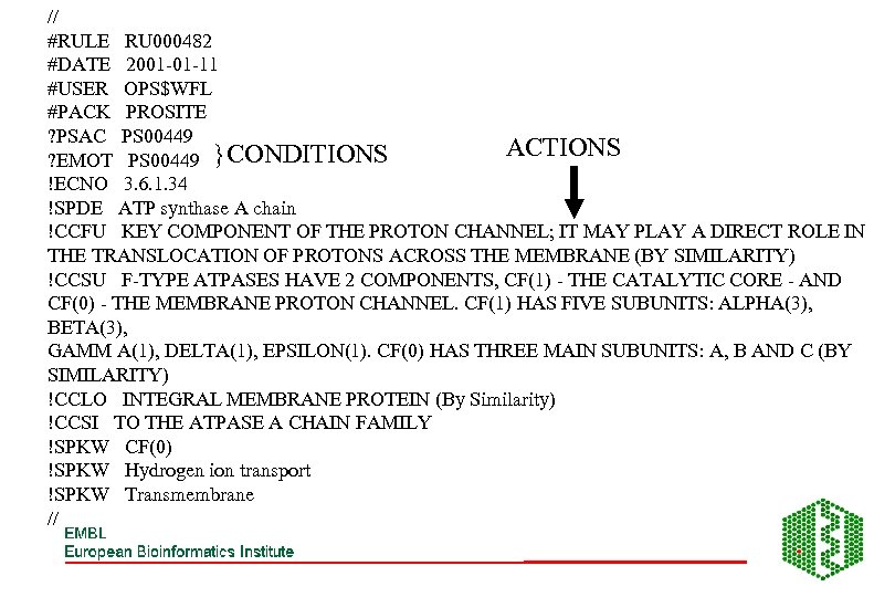 // #RULE RU 000482 #DATE 2001 -01 -11 #USER OPS$WFL #PACK PROSITE ? PSAC