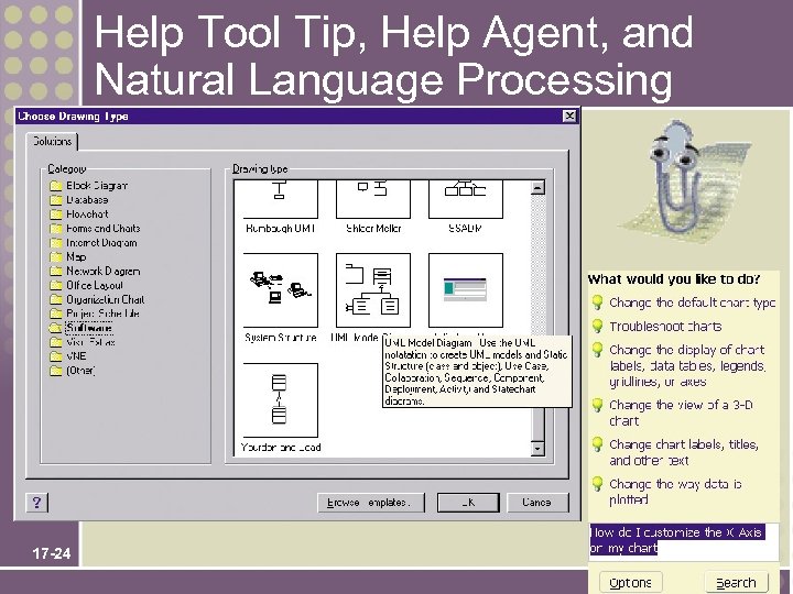 Help Tool Tip, Help Agent, and Natural Language Processing 17 -24 