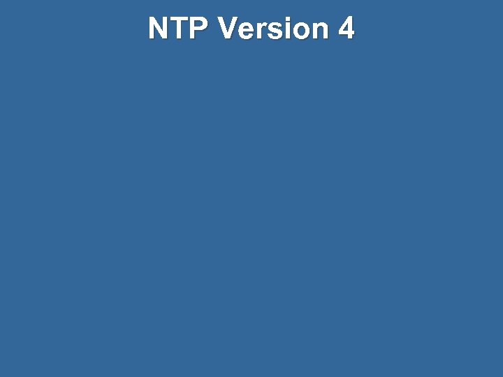 NTP Version 4 