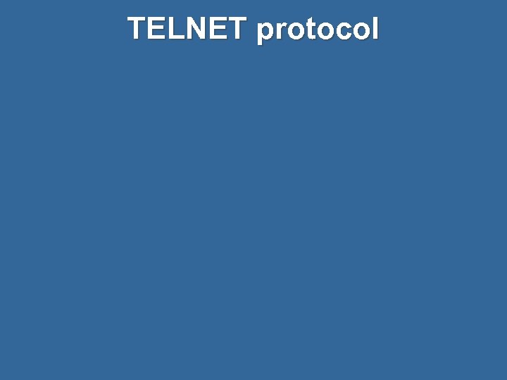 TELNET protocol 