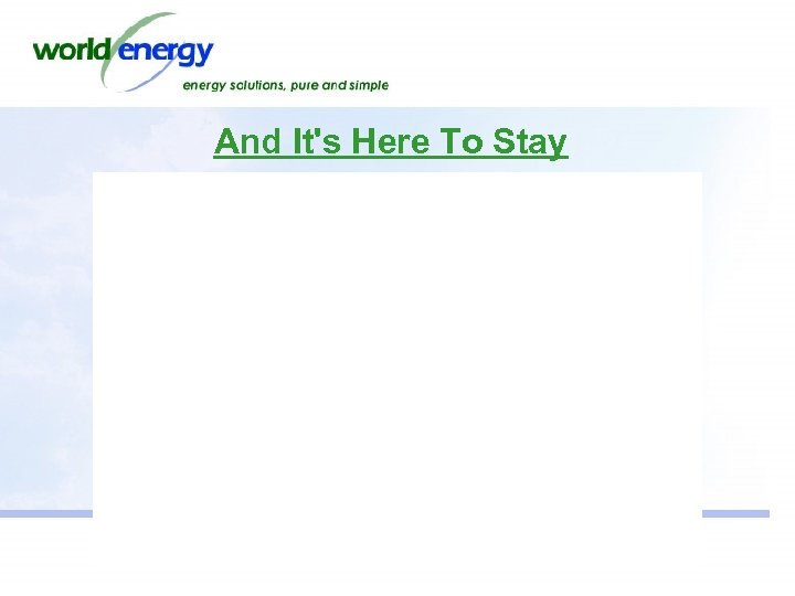 And It's Here To Stay 