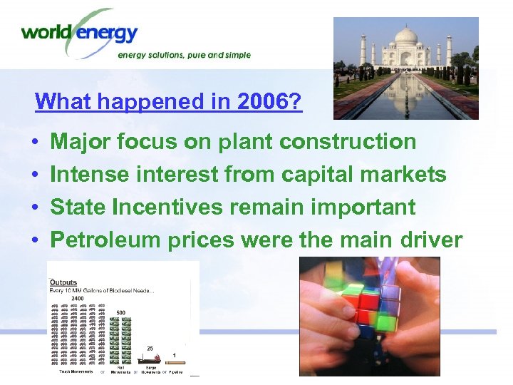 What happened in 2006? • • Major focus on plant construction Intense interest from