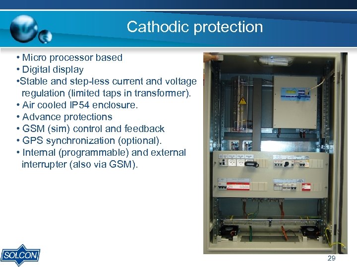 Cathodic protection • Micro processor based • Digital display • Stable and step-less current