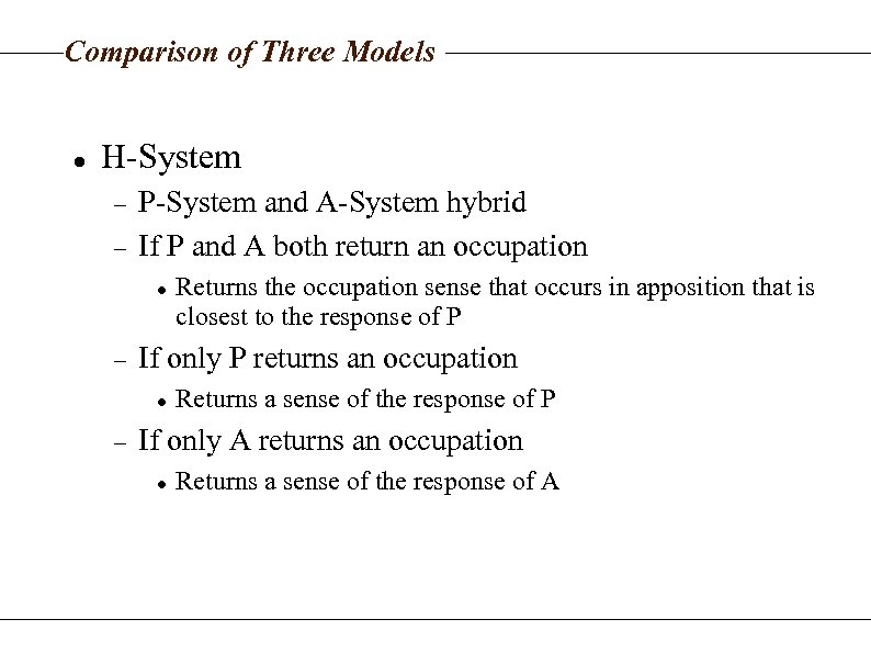 Comparison of Three Models H-System P-System and A-System hybrid If P and A both