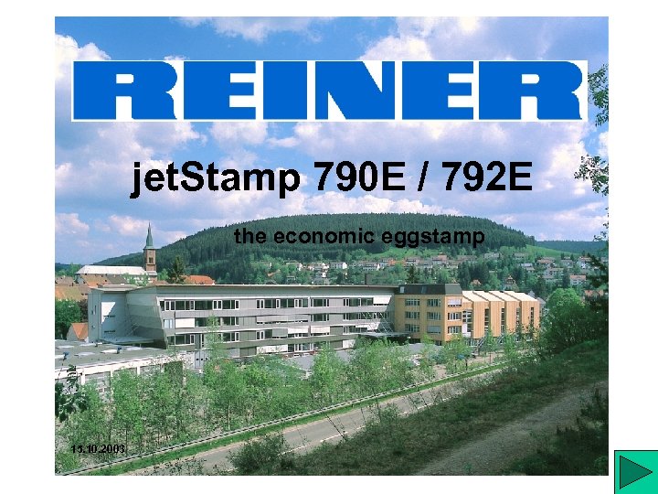 jet. Stamp 790 E / 792 E the economic eggstamp 15. 10. 2003 