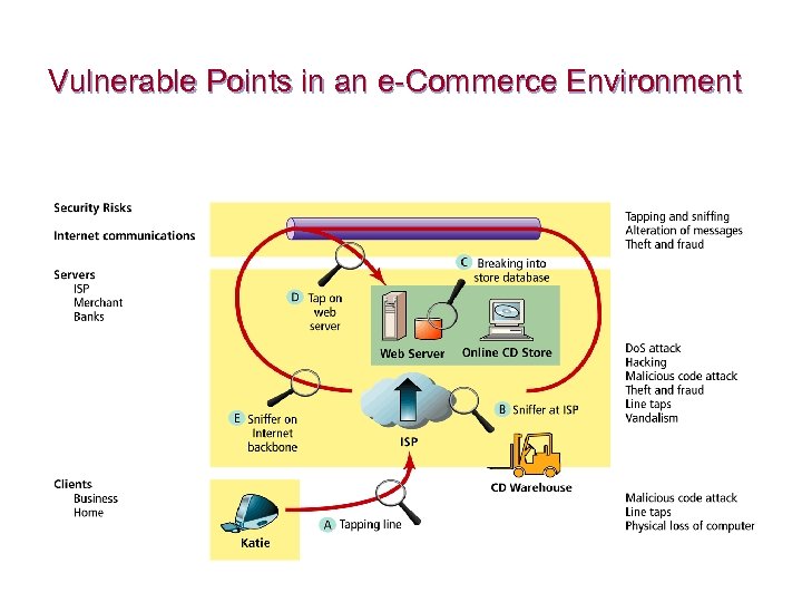 Vulnerable Points in an e-Commerce Environment 