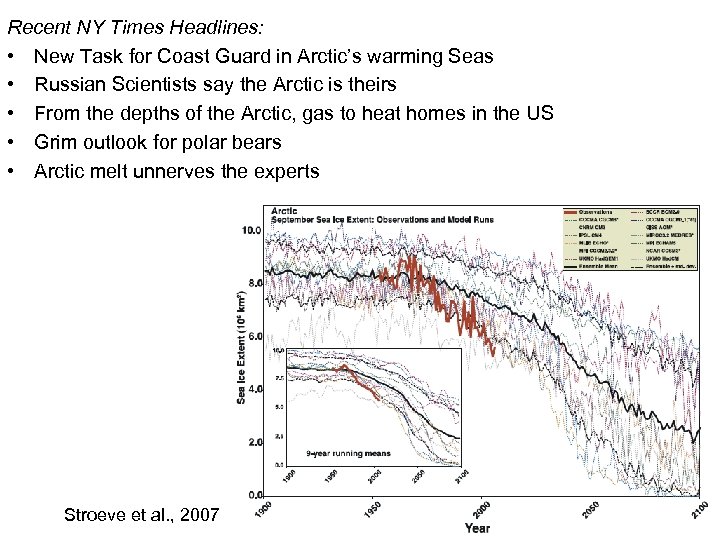 Recent NY Times Headlines: • New Task for Coast Guard in Arctic’s warming Seas