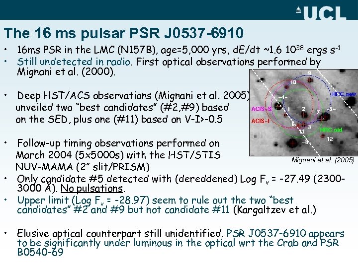 The 16 ms pulsar PSR J 0537 -6910 • 16 ms PSR in the