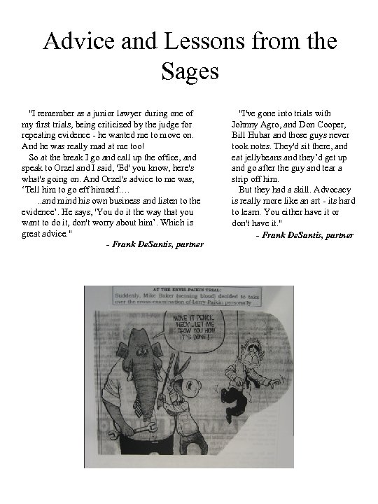 Advice and Lessons from the Sages 