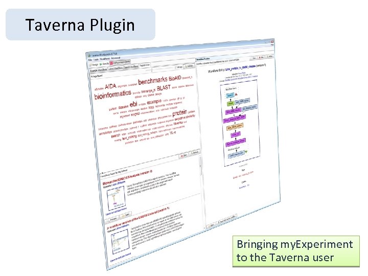 Taverna Plugin Bringing my. Experiment to the Taverna user 