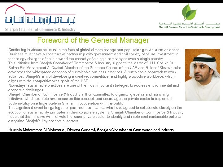 Foreword of the General Manager Continuing business as usual in the face of global