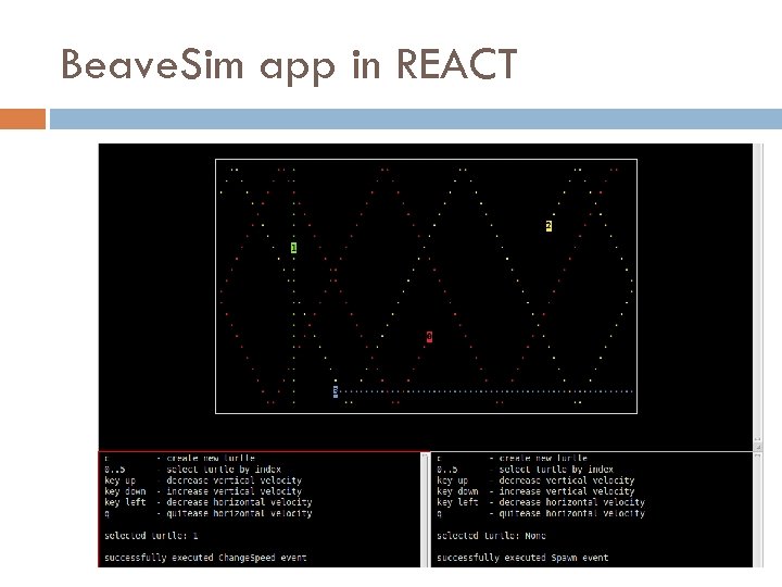 Beave. Sim app in REACT 