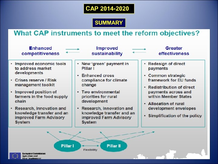 CAP 2014 -2020 SUMMARY 