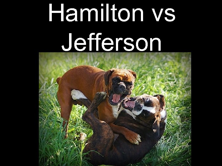 Hamilton vs Jefferson 