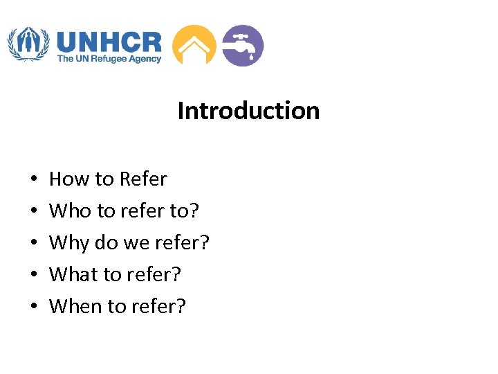 Introduction • • • How to Refer Who to refer to? Why do we