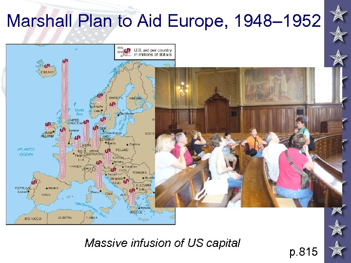 Marshall Plan to Aid Europe, 1948– 1952 Massive infusion of US capital p. 815