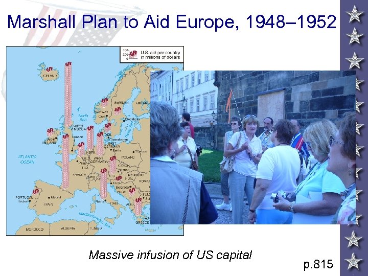 Marshall Plan to Aid Europe, 1948– 1952 Massive infusion of US capital p. 815