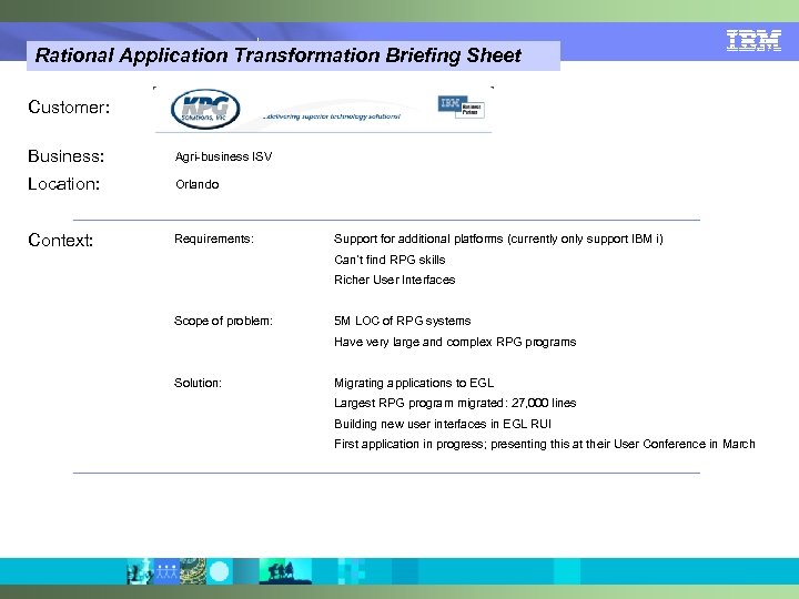 IBM Software Group | EGL Simplify Innovation IBM Software Group EGL – IBM’s Newest