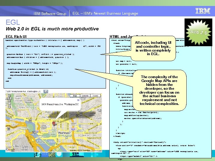 IBM Software Group | EGL Simplify Innovation IBM Software Group EGL – IBM’s Newest