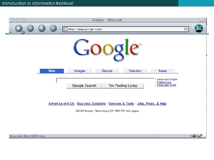 Introduction to Information Retrieval 