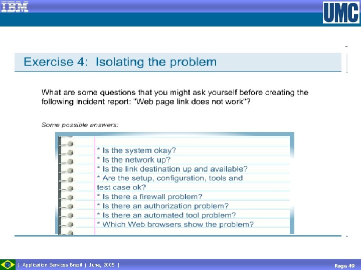  Application Services Brazil June, 2005 Page 49 