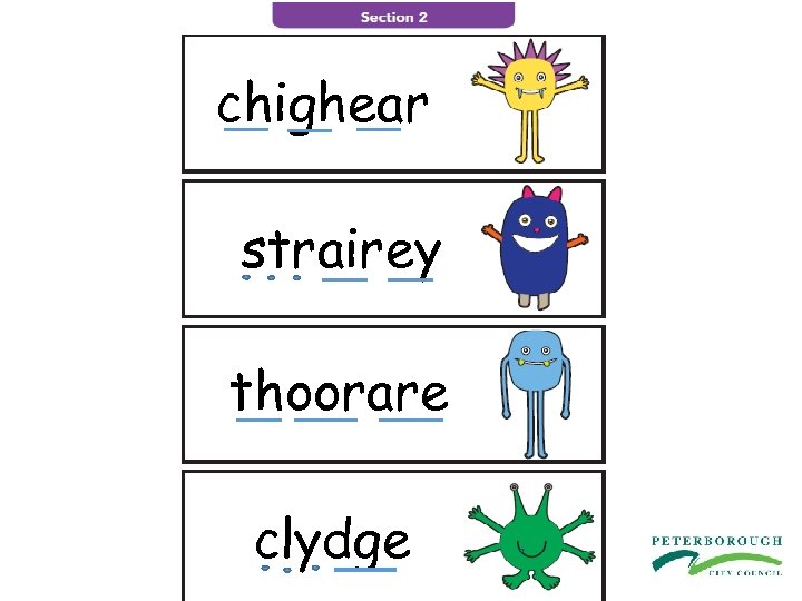chighear strairey thoorare clydge 