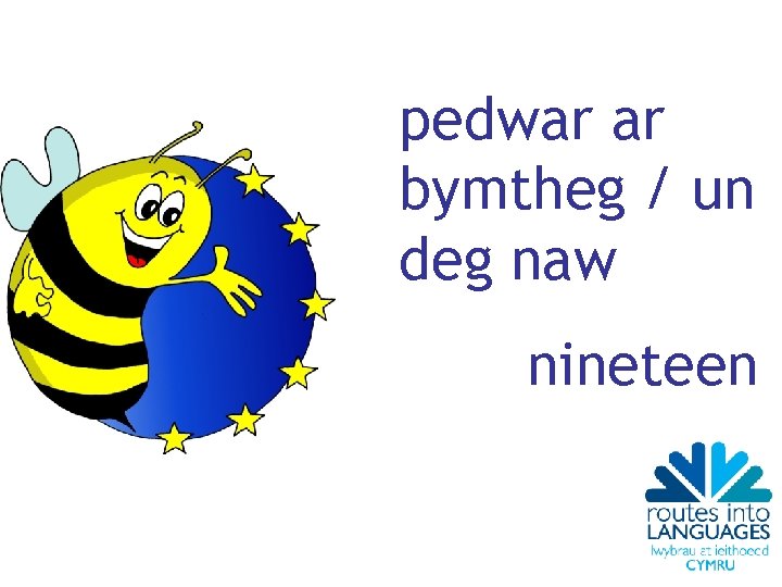 pedwar ar bymtheg / un deg naw nineteen 