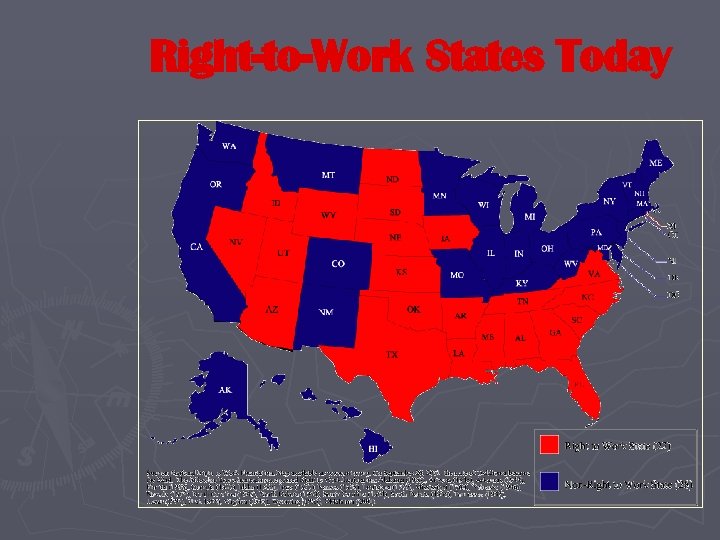 Right-to-Work States Today 