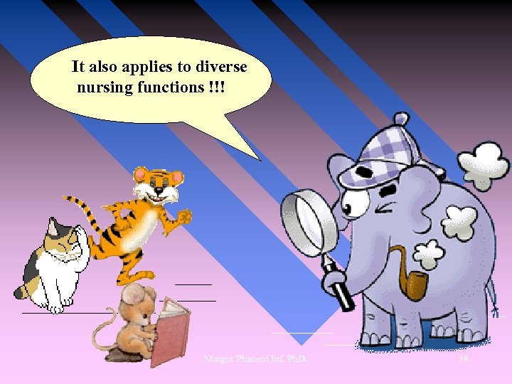  It also applies to diverse nursing functions !!! Margot Phaneuf Inf. Ph. D.