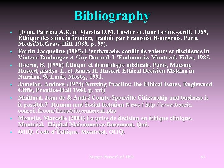 Bibliography § § § § Flynn, Patricia A. R. in Marsha D. M. Fowler