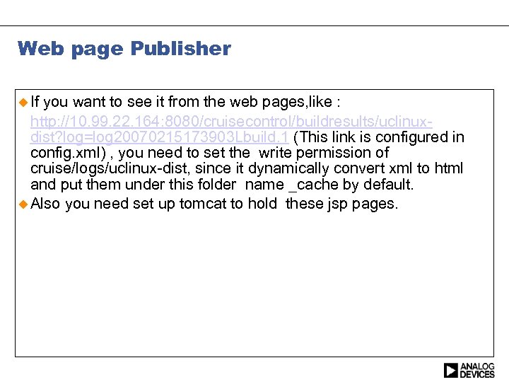 Web page Publisher If you want to see it from the web pages, like