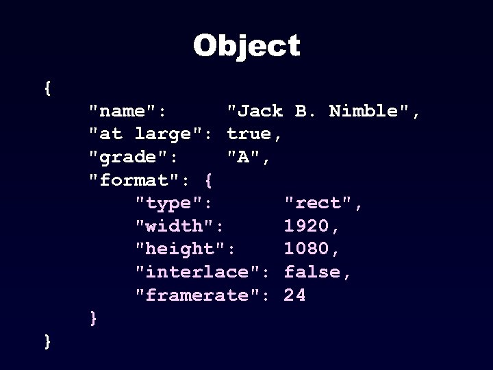 Object { 