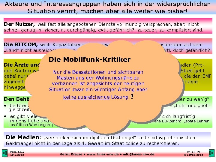 Akteure und Interessengruppen haben sich in der widersprüchlichen Situation verirrt, machen aber alle weiter