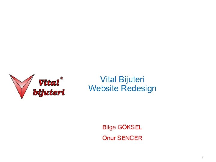Vital Bijuteri Website Redesign Bilge GÖKSEL Onur SENCER 2 