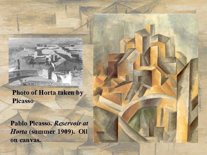 Photo of Horta taken by Picasso Pablo Picasso. Reservoir at Horta (summer 1909). Oil