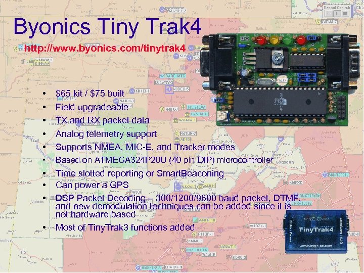 Byonics Tiny Trak 4 http: //www. byonics. com/tinytrak 4 • • • $65 kit