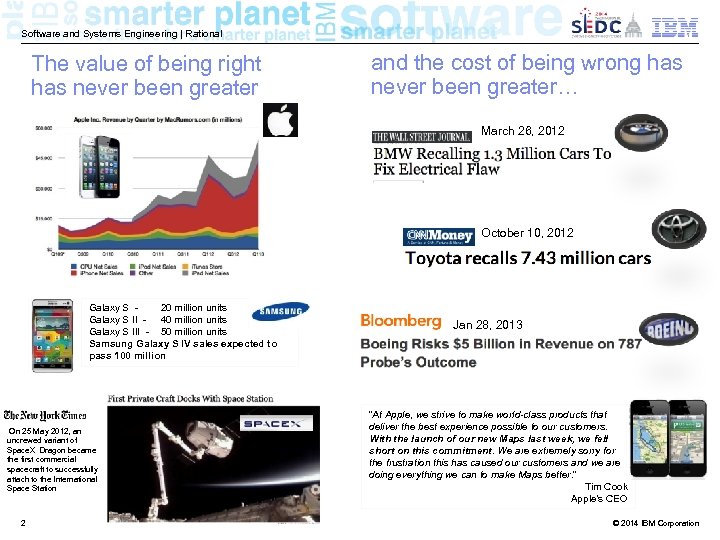 Software and Systems Engineering | Rational The value of being right has never been